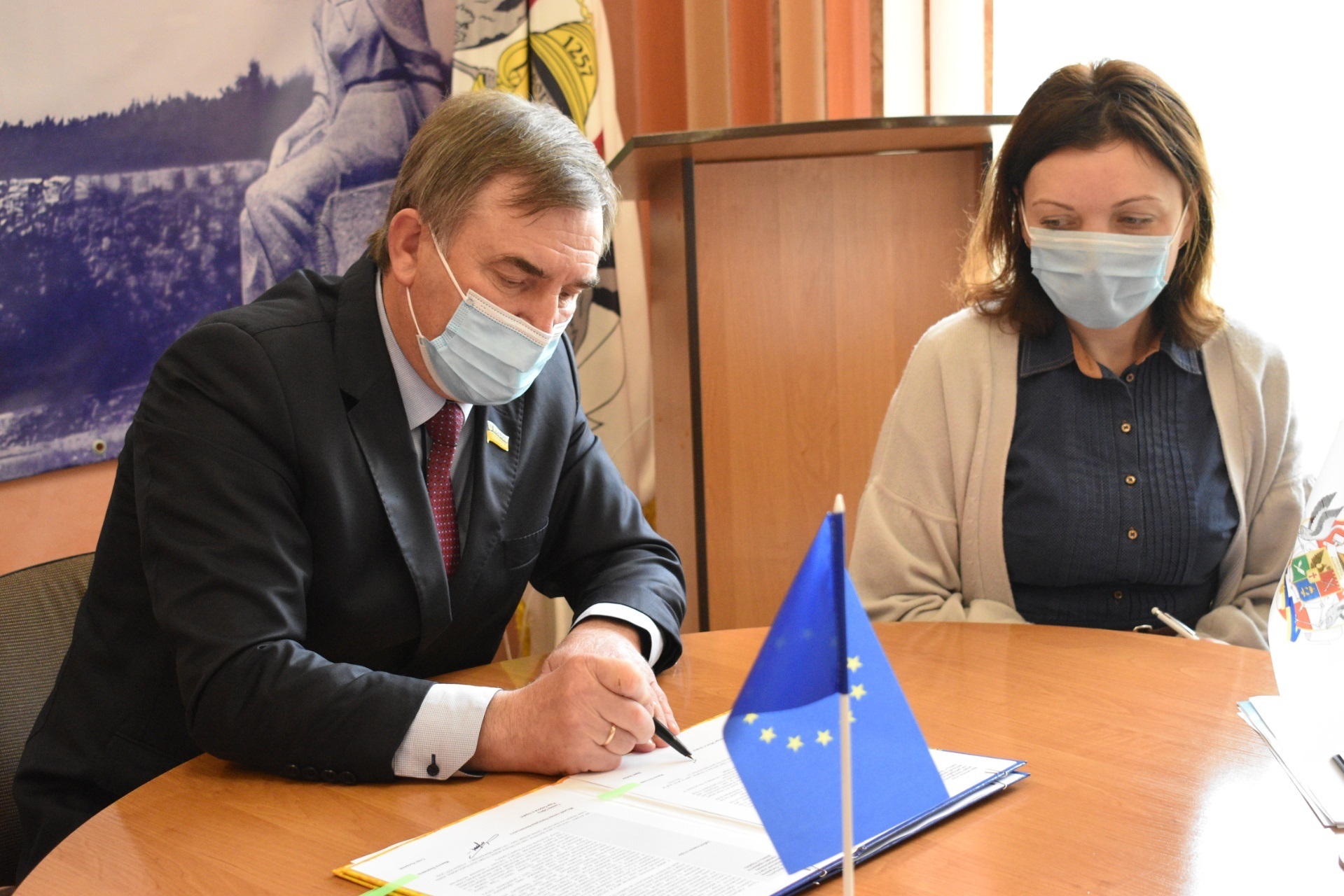 Підписання  Меморандуму про співпрацю між Офісом Ради Європи в Україні та Новоград-Волинською міською радою