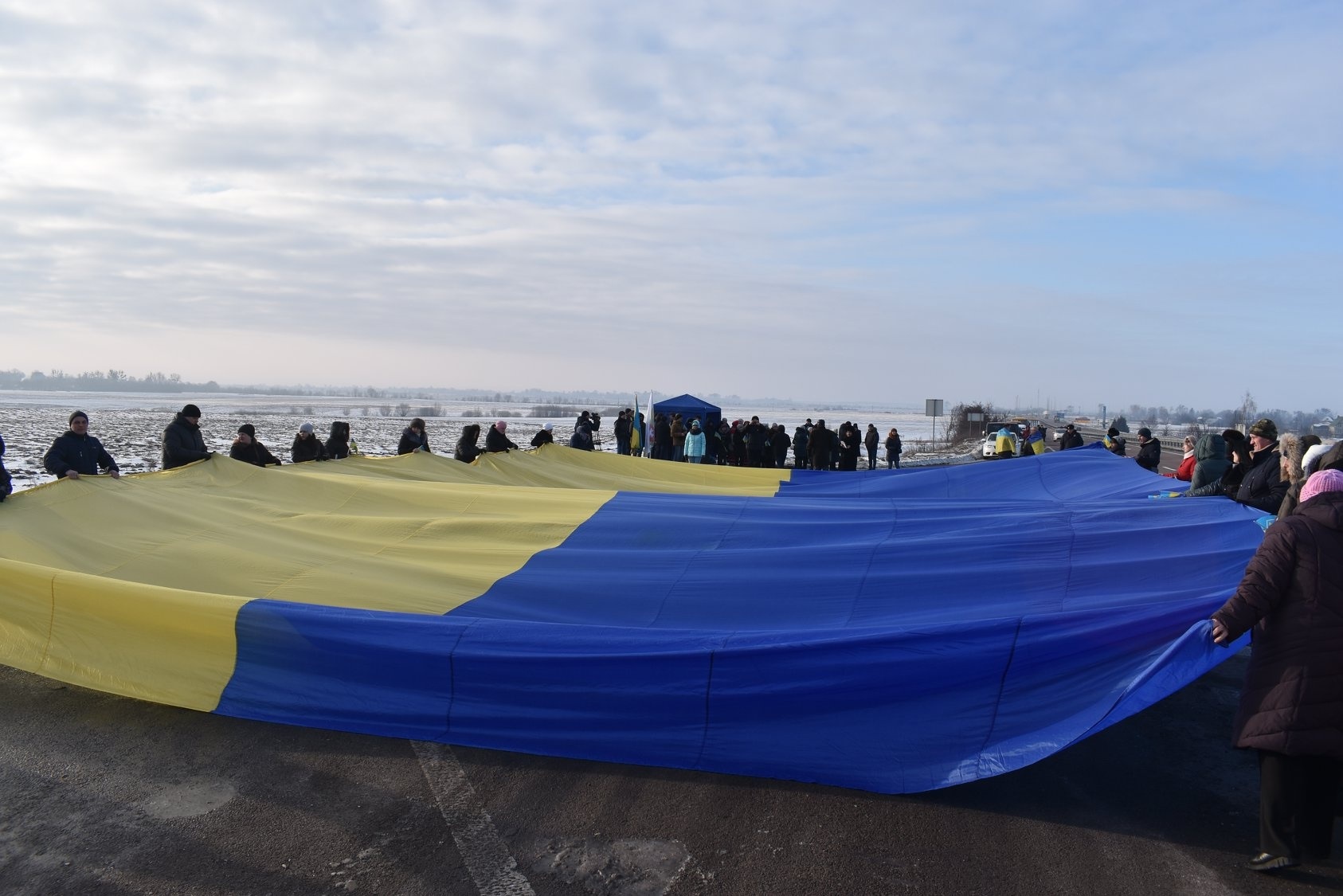 Міський голова Віктор Весельський взяв участь в районних урочистостях з нагоди відзначення Дня Соборності України та 100-річчя від дня проголошення Акта Злуки