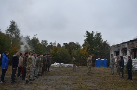 Урочисте відкриття військово-патріотичного вишколу для молоді міста