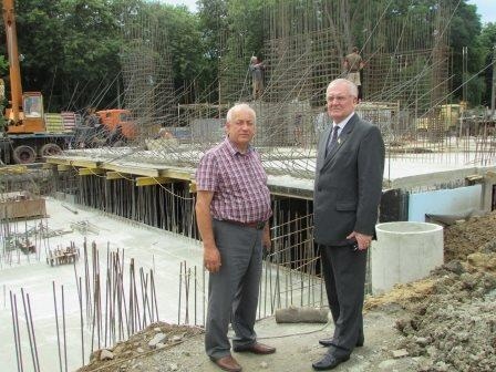 Голова житомирської організації профспілки працівників соціальної сфери Василь Шушпан відвідав будівельний майданчик «Прозорого офісу»