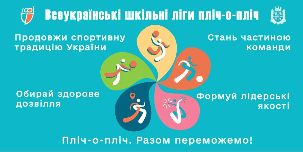 Реєструй себе та свою команду у загальнонаціональному проєкті «Пліч-о-пліч всеукраїнські шкільні ліги»