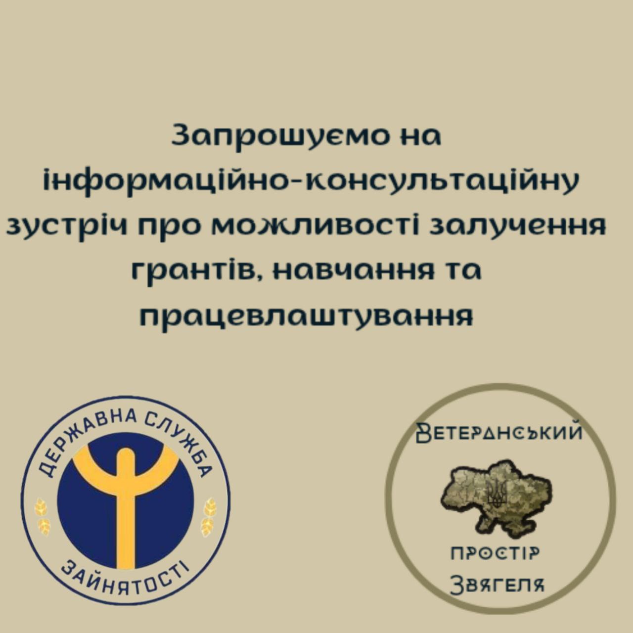 Професійна реінтеграція ветеранів, ветеранок та членів їх родин: можливості для залучення грантів на власний бізнес, навчання, працевлаштування