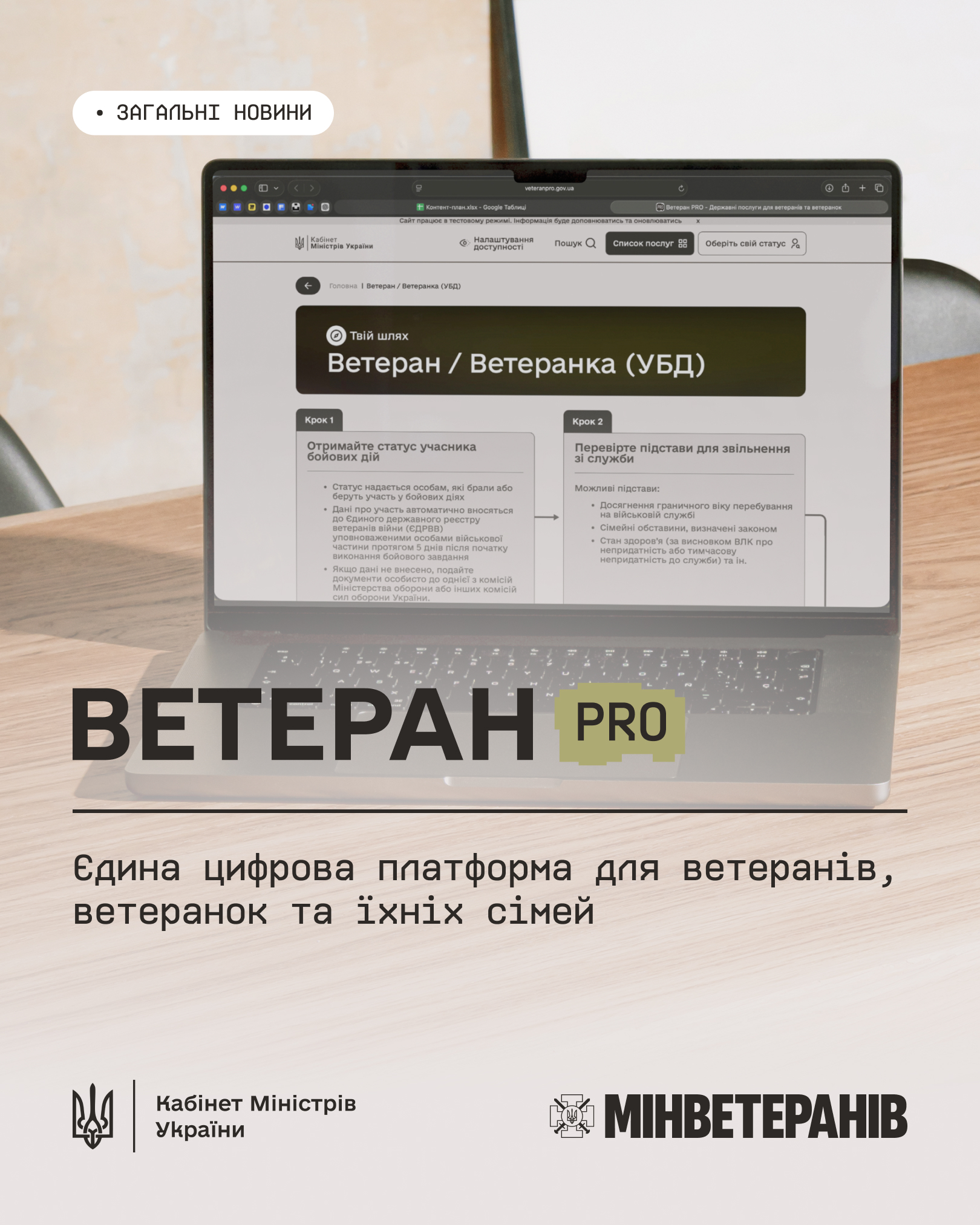 Ветеран PRO: Єдина цифрова платформа для ветеранів, ветеранок та їхніх сімей