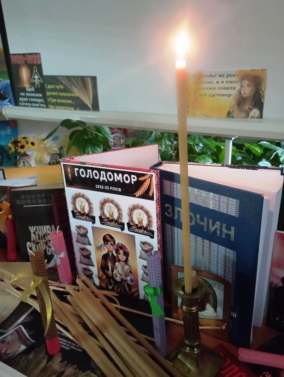 Вшанування пам’яті жертв Голодоморів у бібліопросторах громади