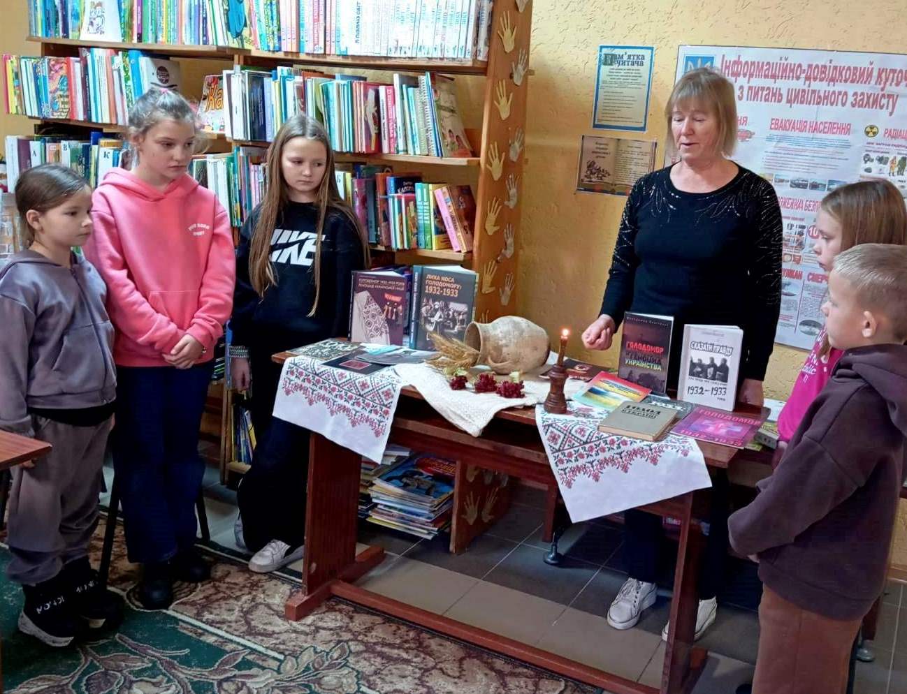 Вшанування пам’яті жертв Голодоморів у бібліопросторах громади