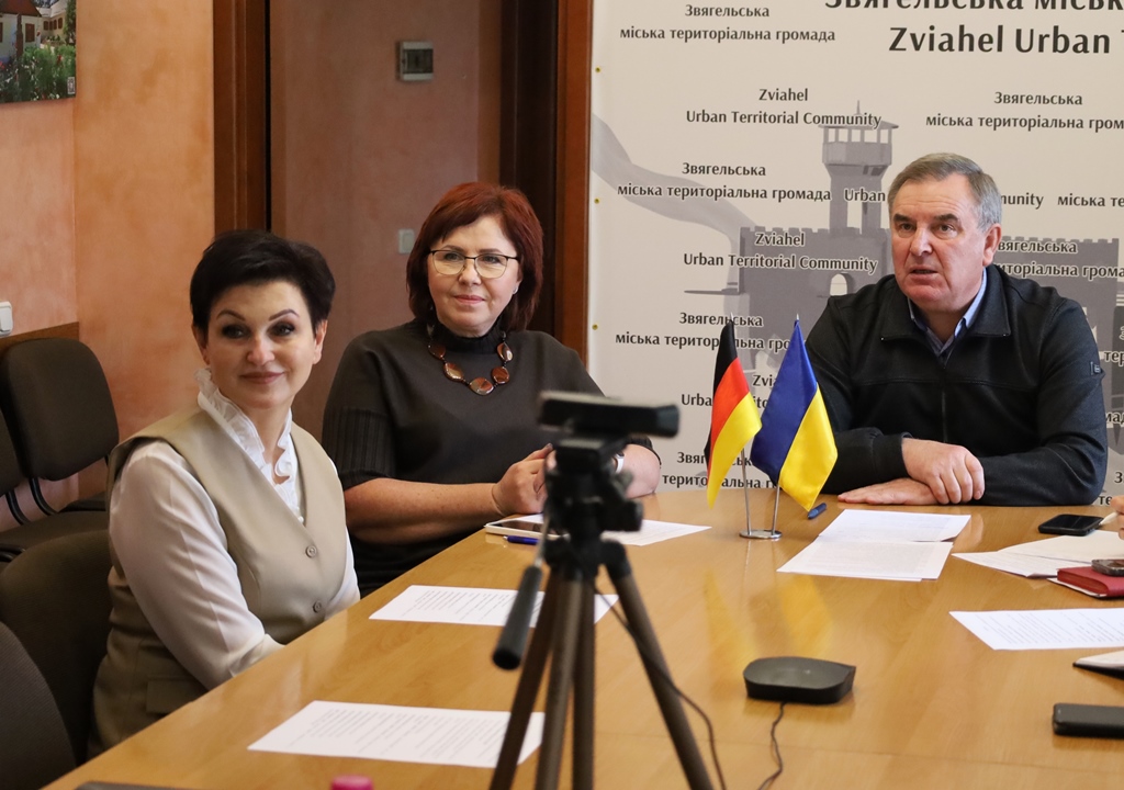 У Звягелі відбулася онлайн-зустріч із містом Зіндельфінген щодо налагодження співробітництва