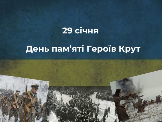 29 січня – День пам’яті Героїв Крут