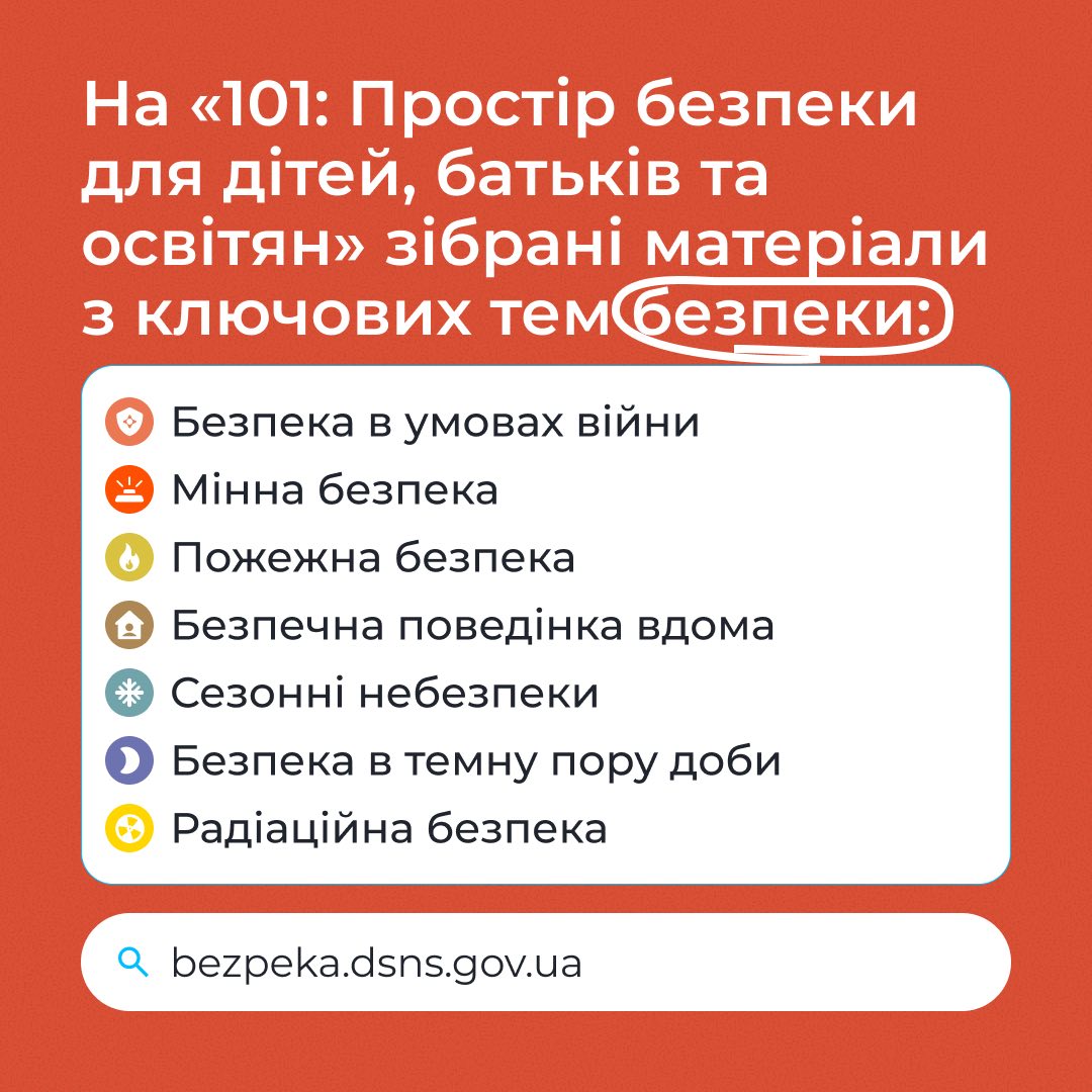 «101: Простір безпеки для дітей, батьків та освітян»
