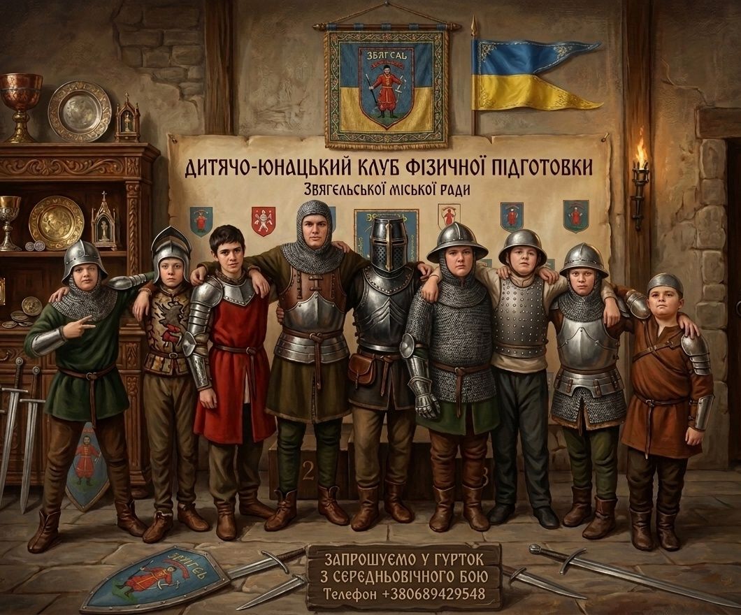 Сталь гартується змалечку: У Звягелі вперше пройшов турнір із середньовічного бою серед дітей