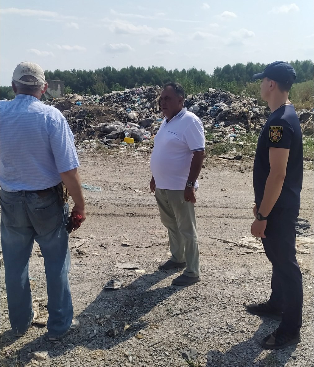 Проведено обстеження полігону ТПВ щодо дотримання вимог пожежної безпеки