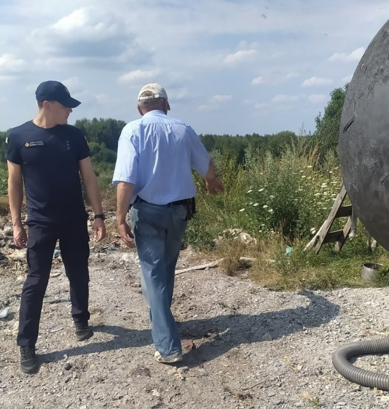 Проведено обстеження полігону ТПВ щодо дотримання вимог пожежної безпеки