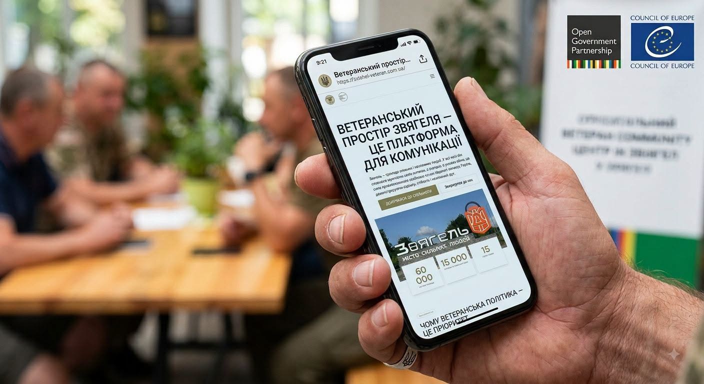 У Звягелі запустили єдину цифрову платформу для ветеранів та їхніх родин