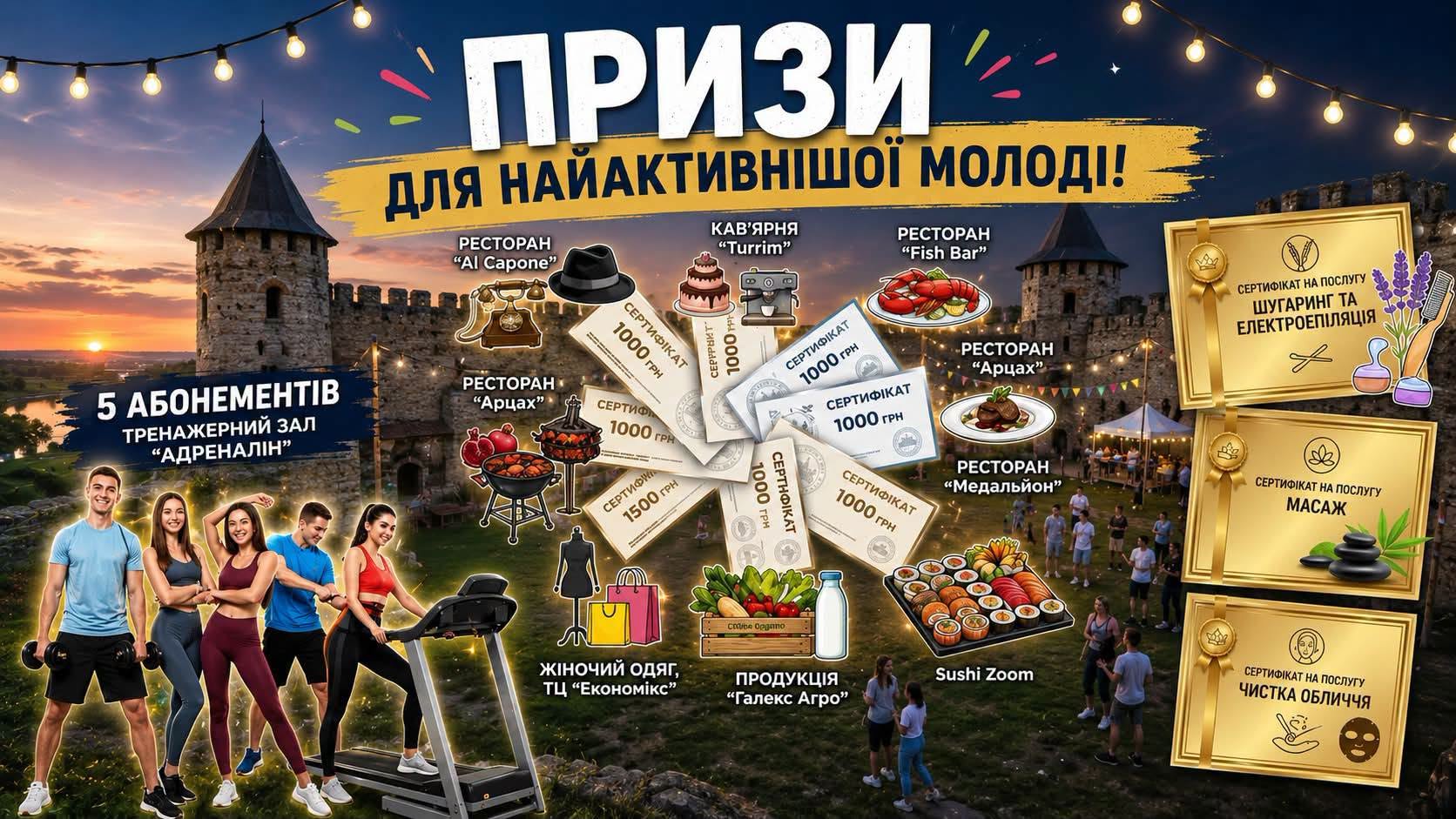 До Дня молоді на території Звягельського замку відбудеться Інтерактивний івент #Molod_Fest