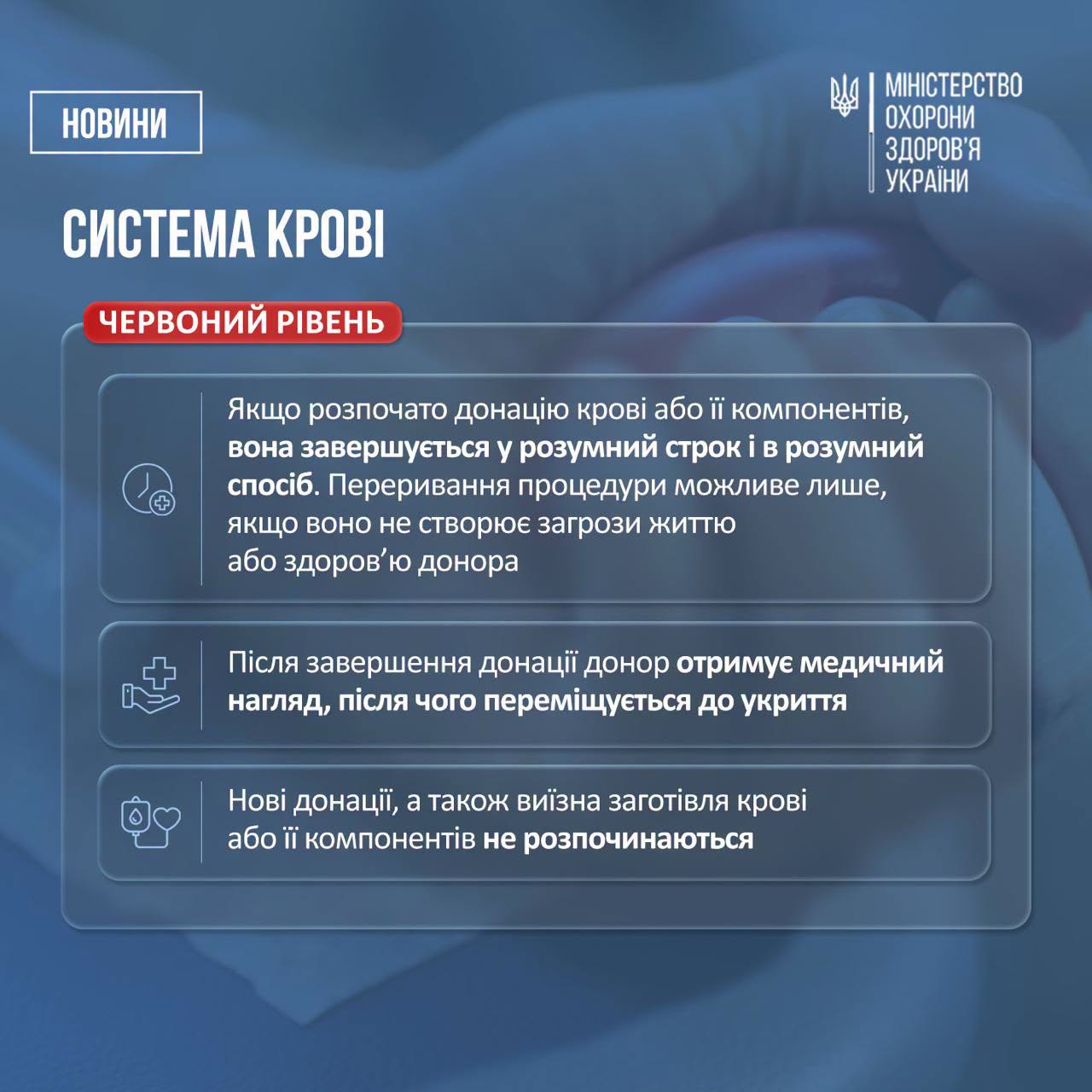 Порядок роботи медзакладів під час повітряної тривоги