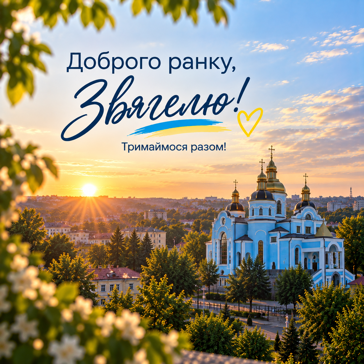 ☀️ Доброго ранку, Звягелю! Тримаємося, працюємо. Віримо в Україну! 🇺🇦