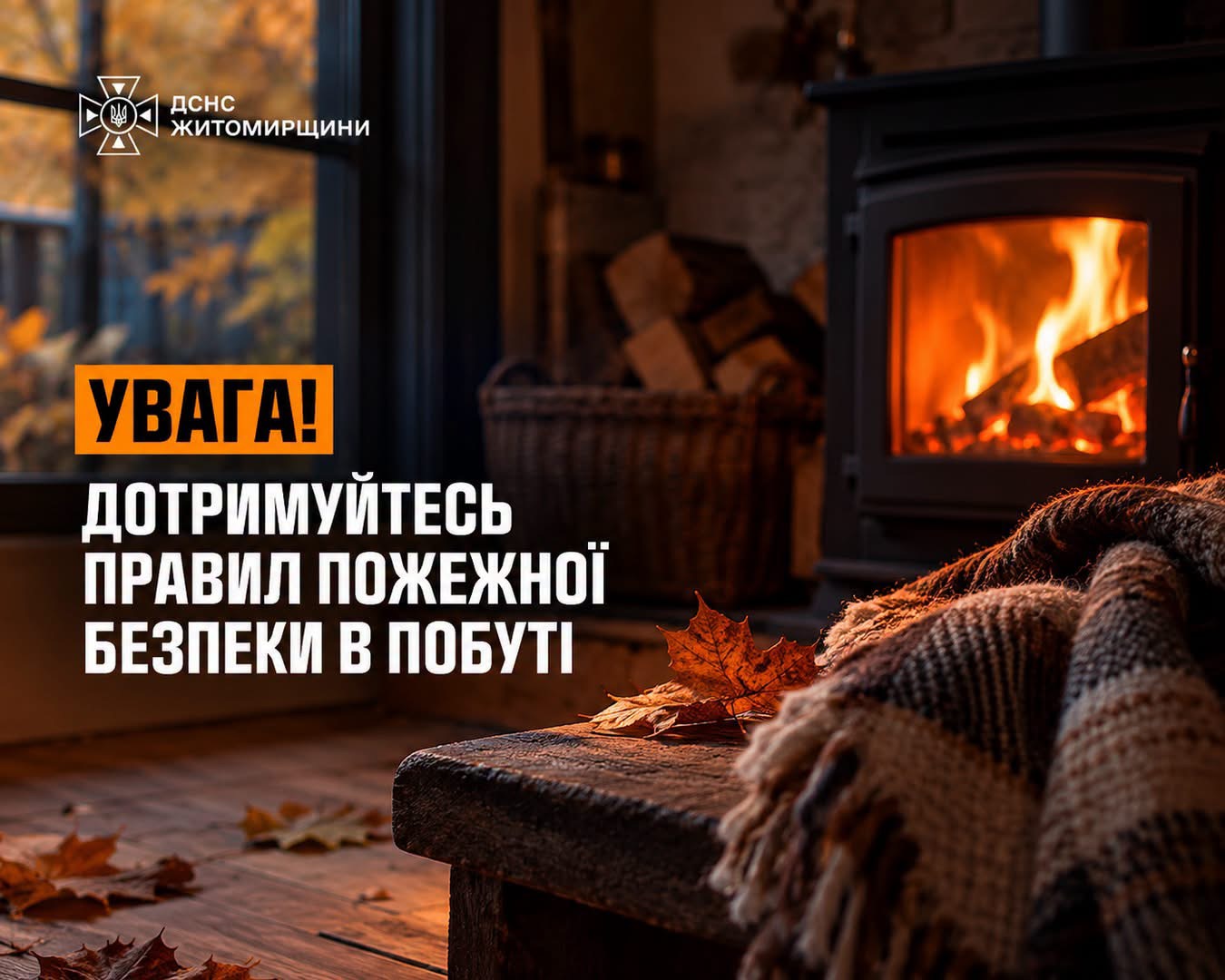 Дотримуйтеся правил пожежної безпеки в побуті